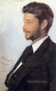 Georg Brandes 1883 Peder Severin Kroyer Pinturas al óleo